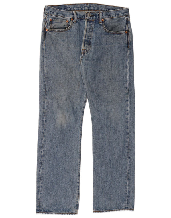 Мужские прямые джинсы Levi's 501 W32 L30 синие, хлопок