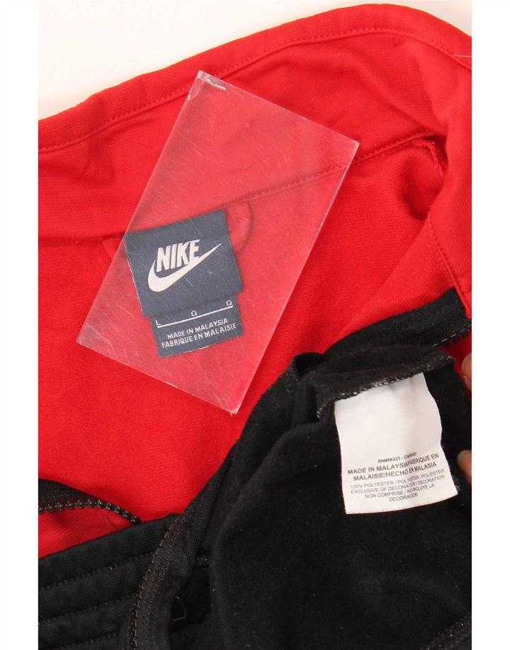Спортивный костюм Nike для мальчиков, 11–12 лет, черный полиэстер с цветными блоками