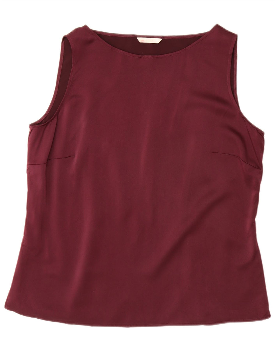 Женская блузка без рукавов Marks & Spencer, Великобритания, 18 XL, бордовый полиэстер