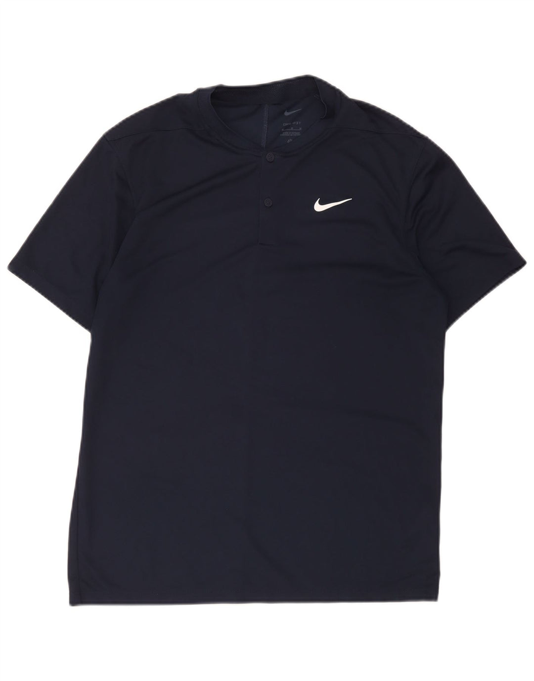 Мужская футболка Nike Dri Fit среднего размера, темно-синий, полиэстер