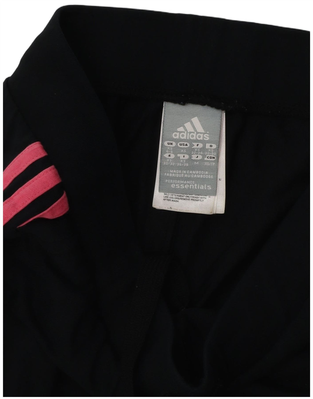 ADIDAS Женские спортивные брюки Climalite Брюки для бега UK 4/6 XS Черный хлопок