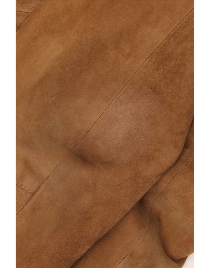 Винтажная мужская замшевая куртка IT 48 Medium Brown Leather