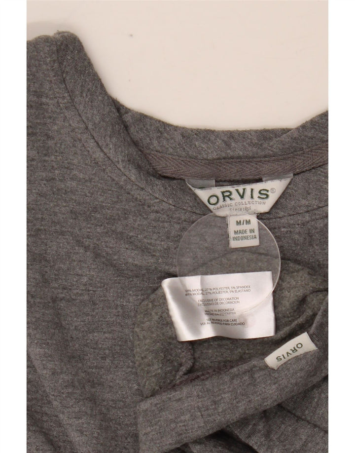 Женский свитер Orvis UK 14, средний серый модал