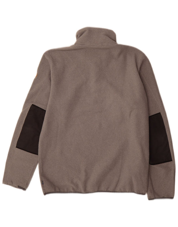 Fjall Raven Mens Button Neck Fleece Jumper Medium Grey