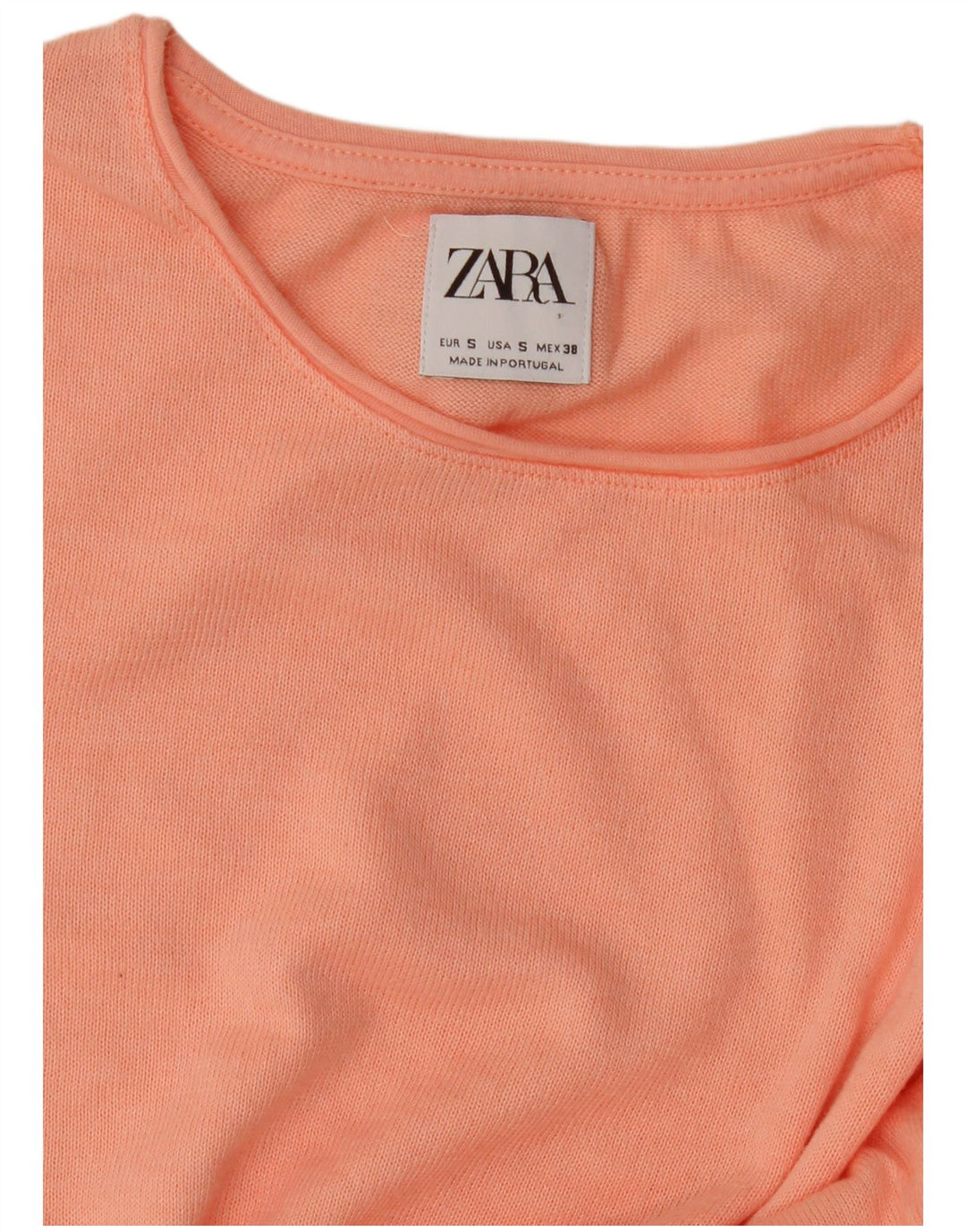 Женская футболка оверсайз Zara Top UK 10, маленькая розовая