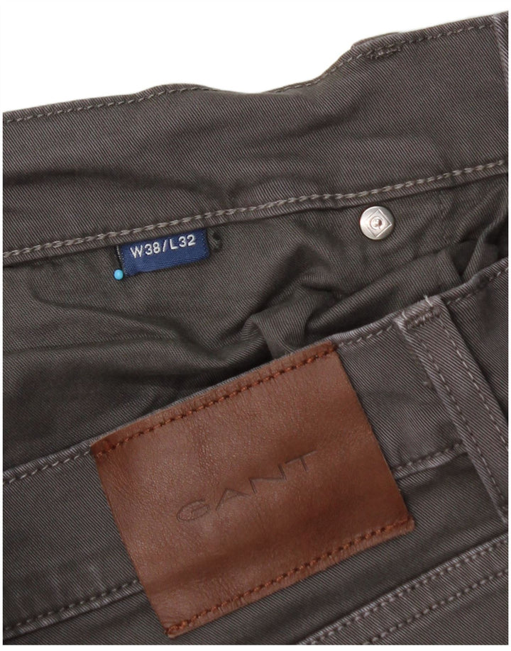 Мужские прямые джинсы GANT W38 L32, серый хлопок