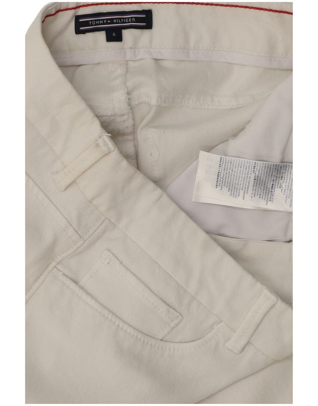 Женские джинсы скинни TOMMY HILFIGER US 6 Medium W28 L30 Белый хлопок