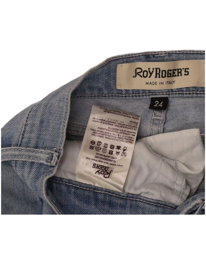 Женские расклешенные джинсы Roy Rogers W24 L28, синий хлопок
