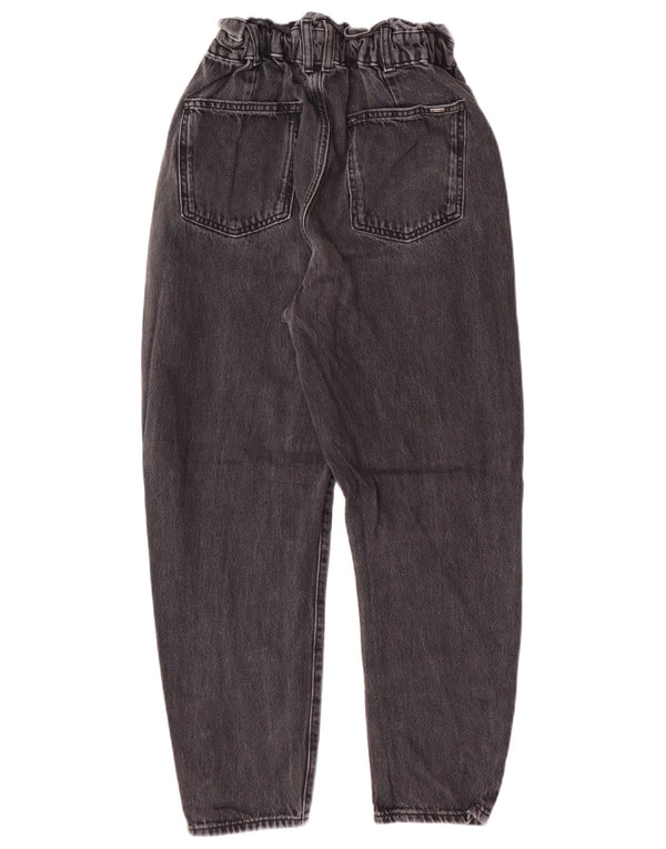 Женские зауженные джинсы Zara с высокой талией EU 34 2XS W24 L25 Серые хлопковые современные