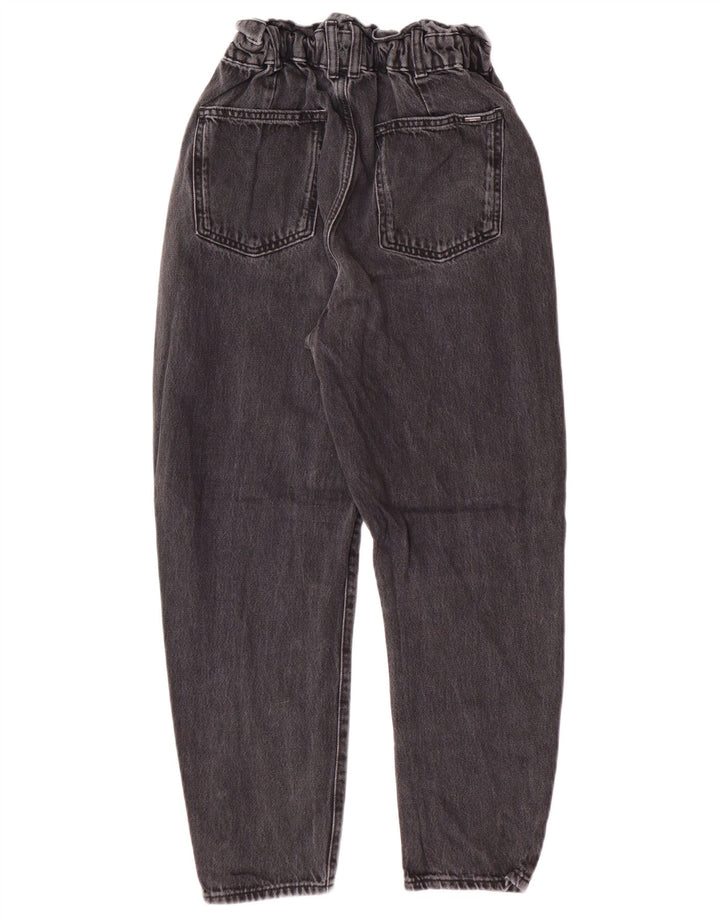 Женские зауженные джинсы Zara с высокой талией EU 34 2XS W24 L25 Серые хлопковые современные