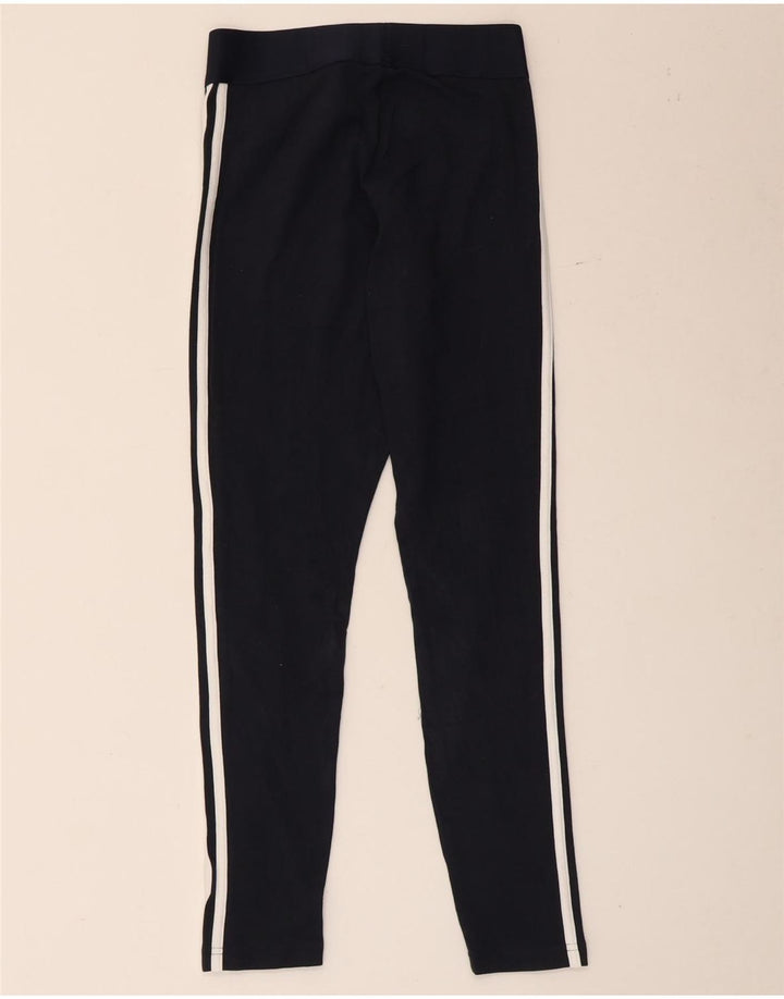 Женские леггинсы Adidas UK 8, маленькие, темно-синие