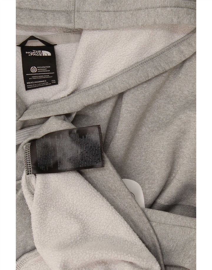 Мужской джемпер с капюшоном The North Face 2XL, серый полиэстер с крапинками
