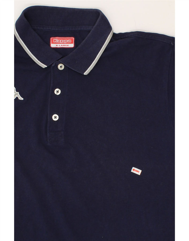 KAPPA Mens Polo Shirt XL Navy Blue Vintage Kappa and Second-Hand Kappa from Messina Hembry 