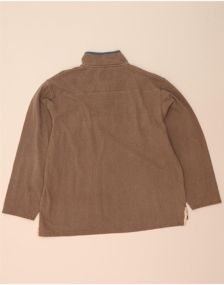 Crew Clothing Мужской свитшот с воротником на молнии, большой серый джемпер