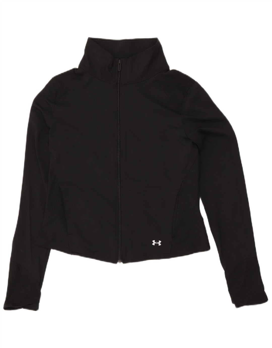 Женский укороченный спортивный костюм UNDER ARMOR, верхняя куртка UK 14, большой черный нейлон
