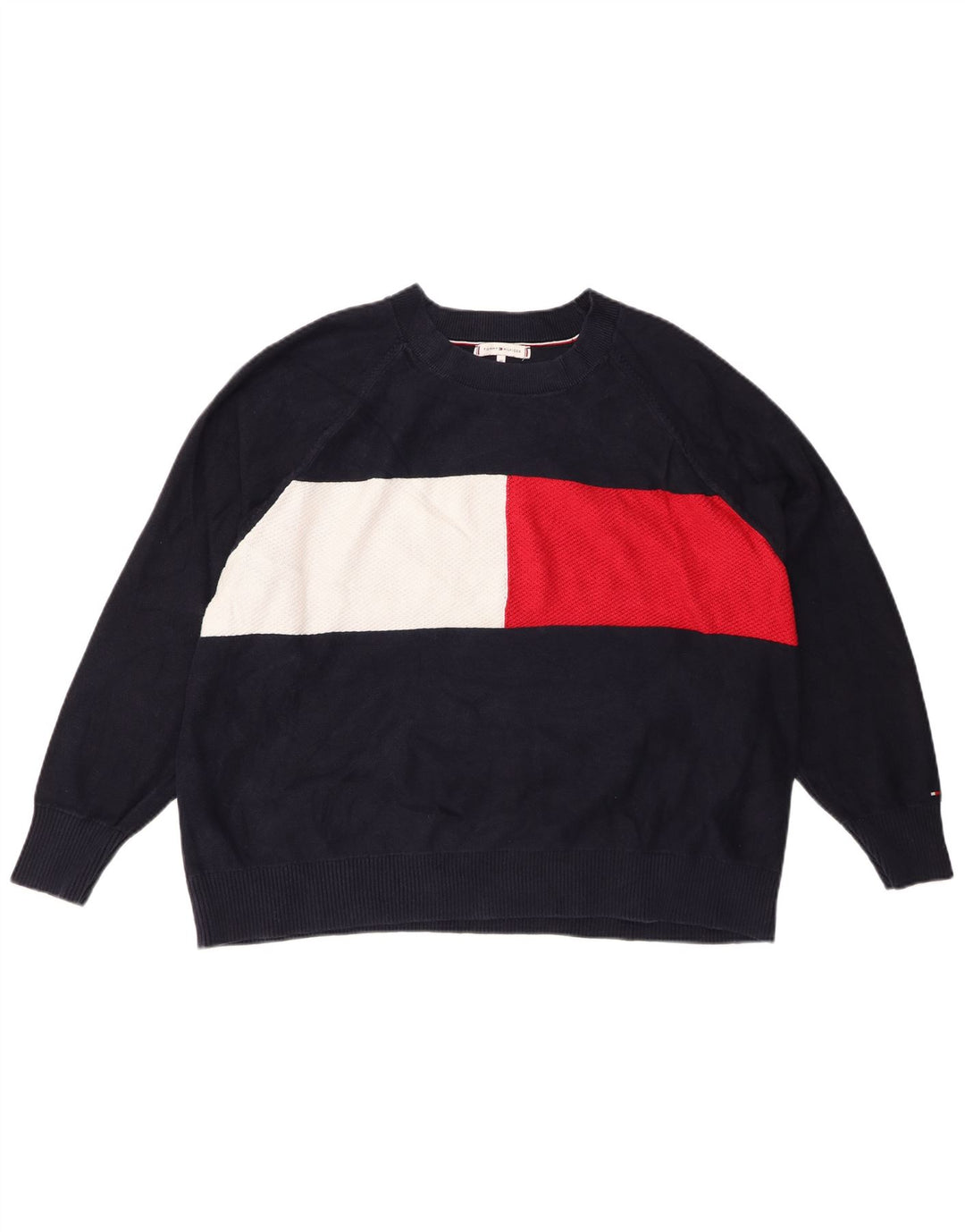 TOMMY HILFIGER Женский джемпер с вырезом «лодочка» IT 48 XL Темно-синий