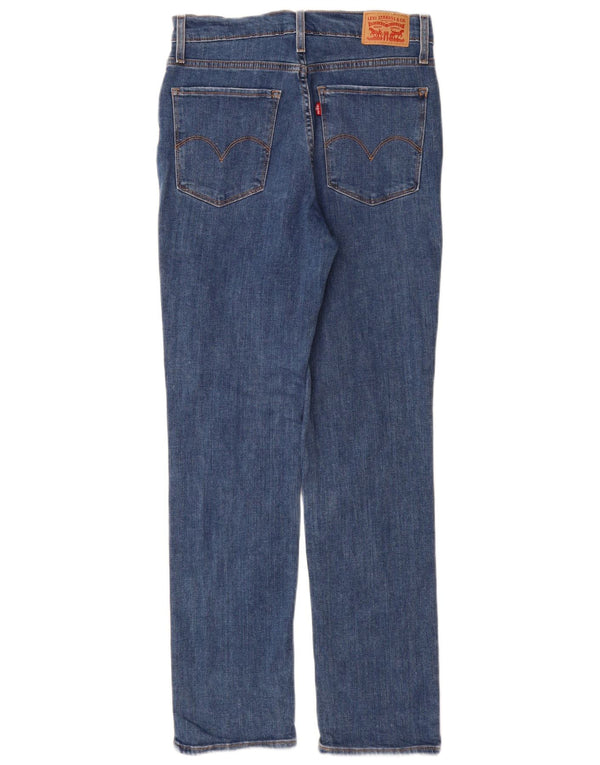 Женские прямые джинсы Levi's 724 с высокой посадкой W29 L30, синие, хлопок