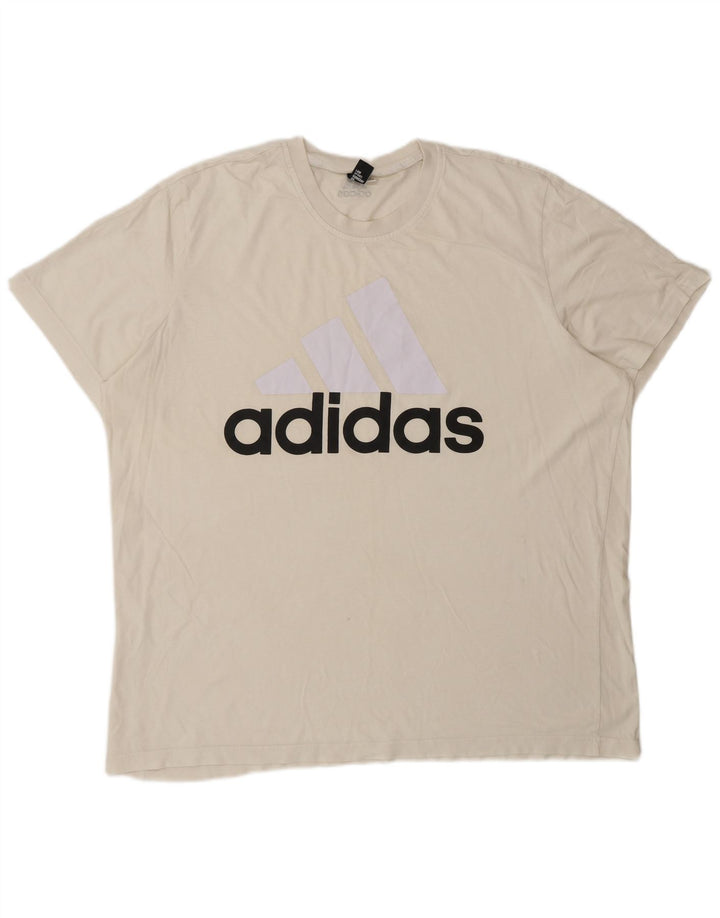 Мужская футболка с рисунком Adidas Top 2XL Off White