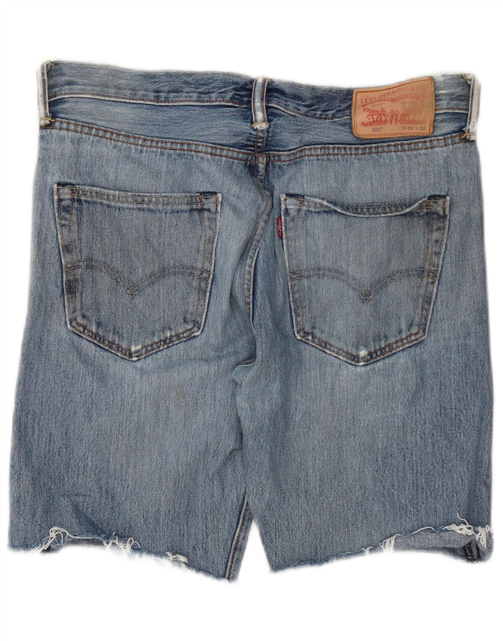 Мужские джинсовые шорты Levi's 501 W32, средний синий, хлопок