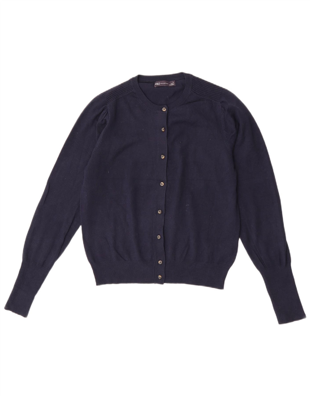 Женский кардиган Marks & Spencer UK 12, средний темно-синий из вискозы