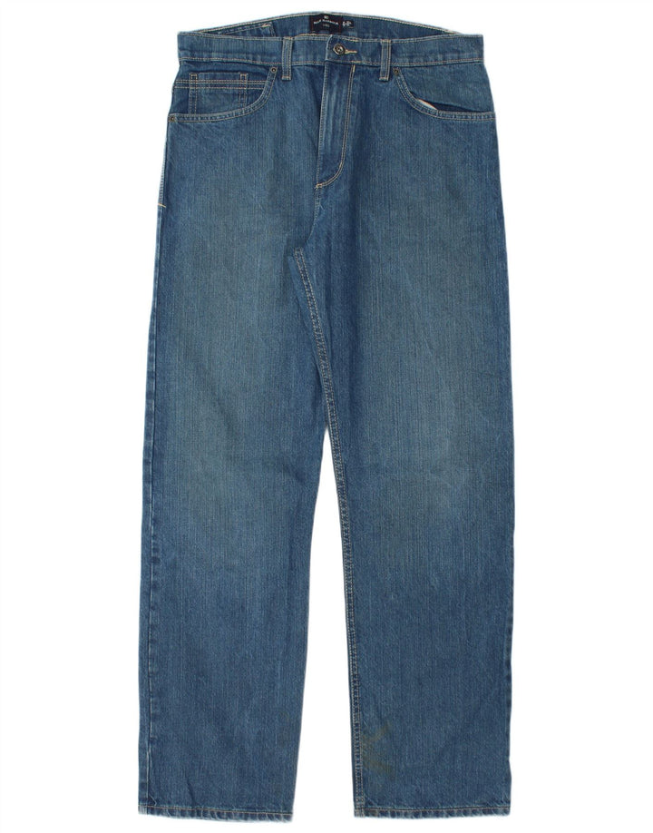Мужские прямые джинсы Marks & Spencer Blue Harbour W32 L31, синий хлопок