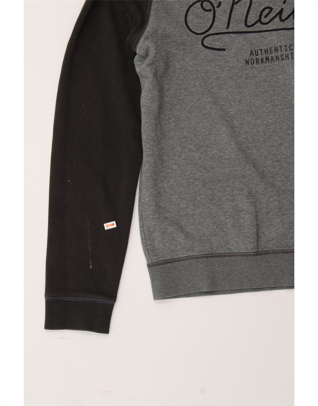 O'NEILL Mens Slim Fit Graphic Sweatshirt Jumper Medium Grey Colourblock Vintage O'Neill and Second-Hand O'Neill from Messina Hembry 