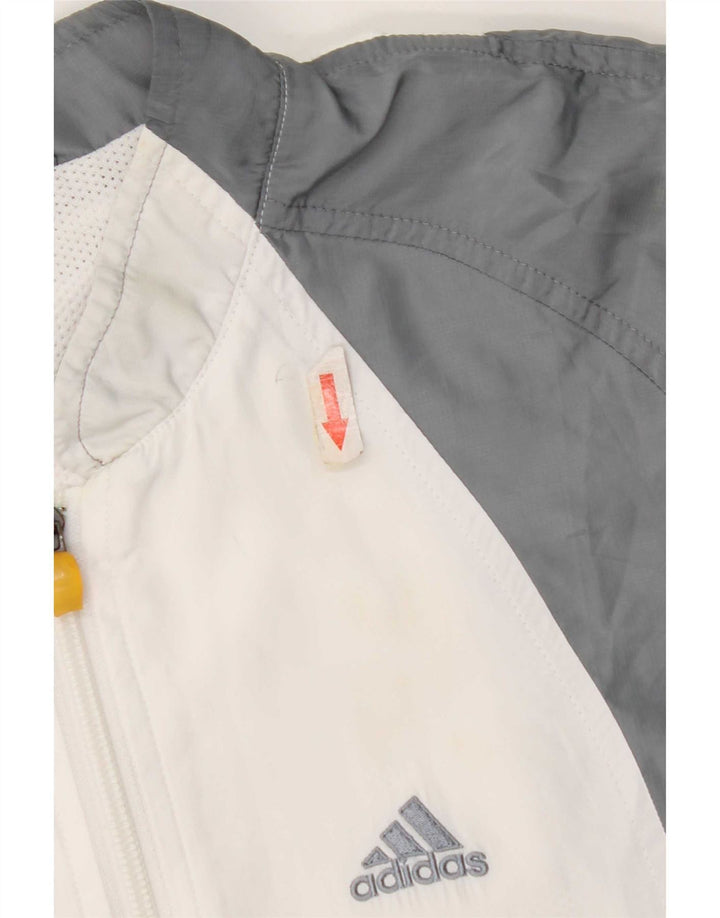 Женский спортивный костюм Adidas Top Jacket UK 10, маленький серый с цветными блоками