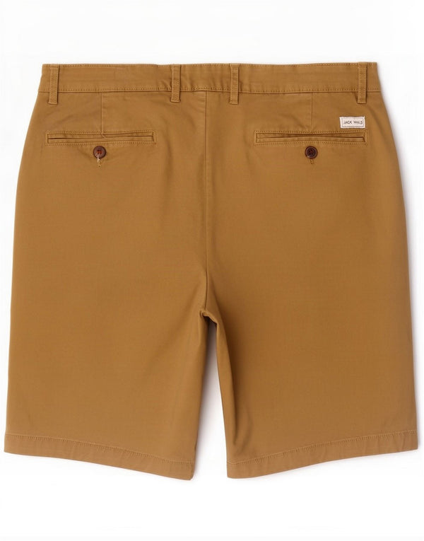 Jack Wills Mens Slim Fit Chino Shorts Large W36 Brown Cotton