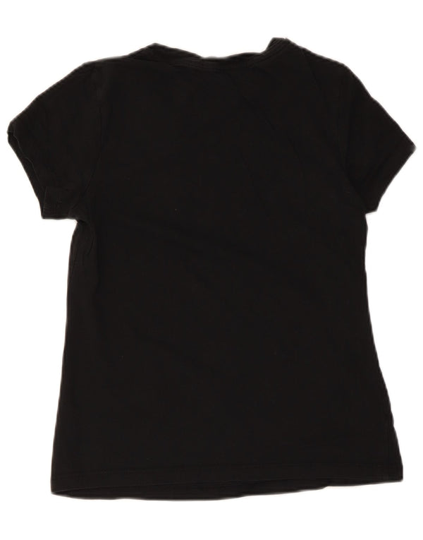 Женская футболка с рисунком Calvin Klein Jeans Top UK 8, маленькая черная
