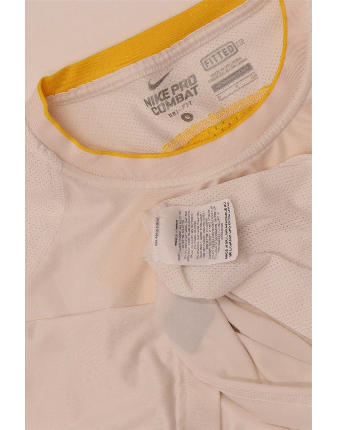 Мужская футболка Nike Dri Fit, маленький белый полиэстер с цветными блоками