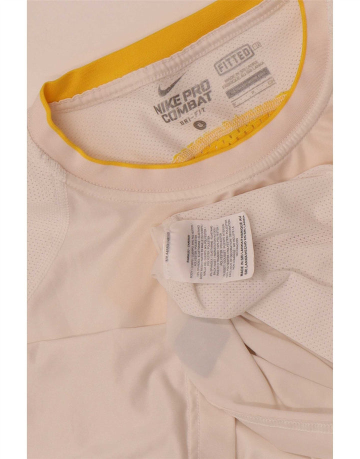 Мужская футболка Nike Dri Fit, маленький белый полиэстер с цветными блоками