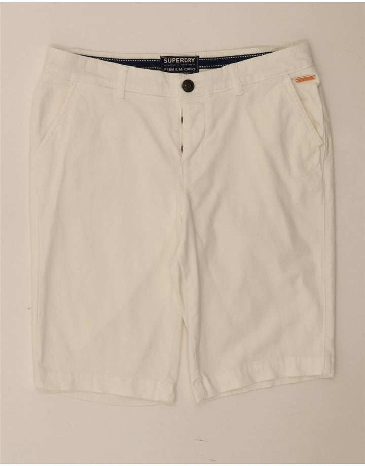Женские шорты чинос Superdry Regular UK 10, маленькие W30, белые