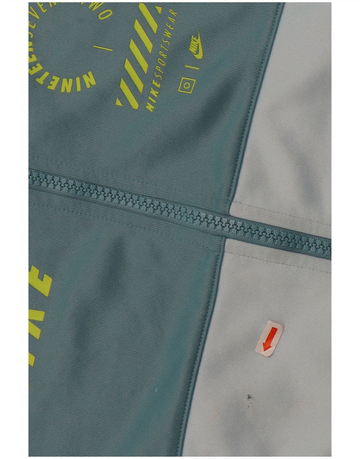 Женский спортивный костюм оверсайз с графическим рисунком Nike UK 10, маленький синий