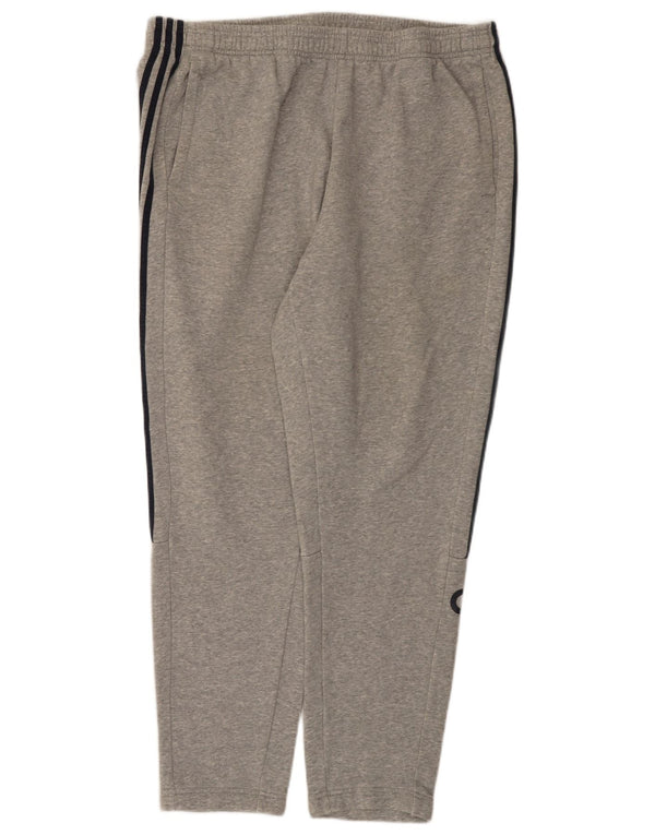 Мужские спортивные брюки Adidas с рисунком 2XL, серый хлопок с крапинками