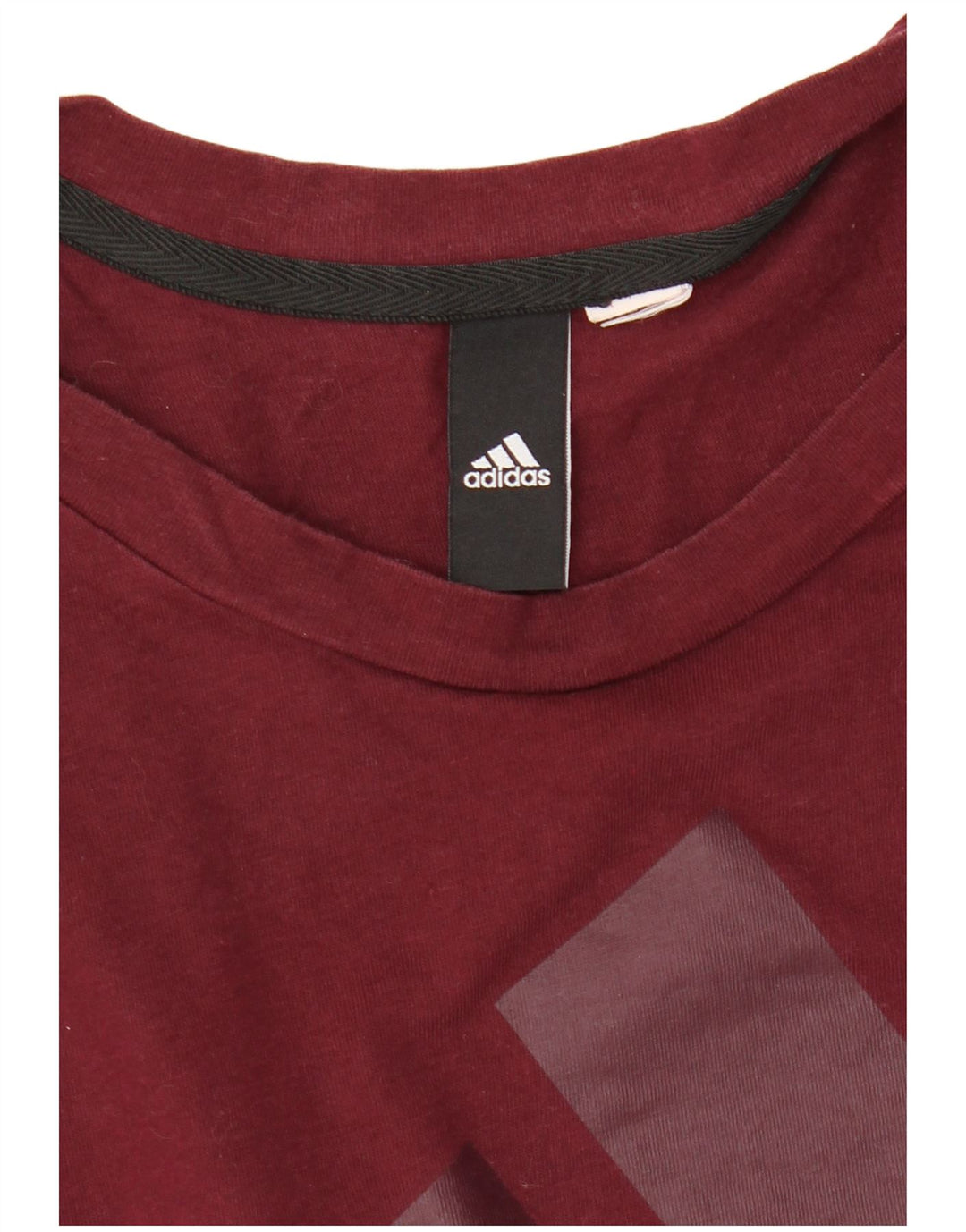 Мужская футболка с рисунком Adidas, большая бордовая