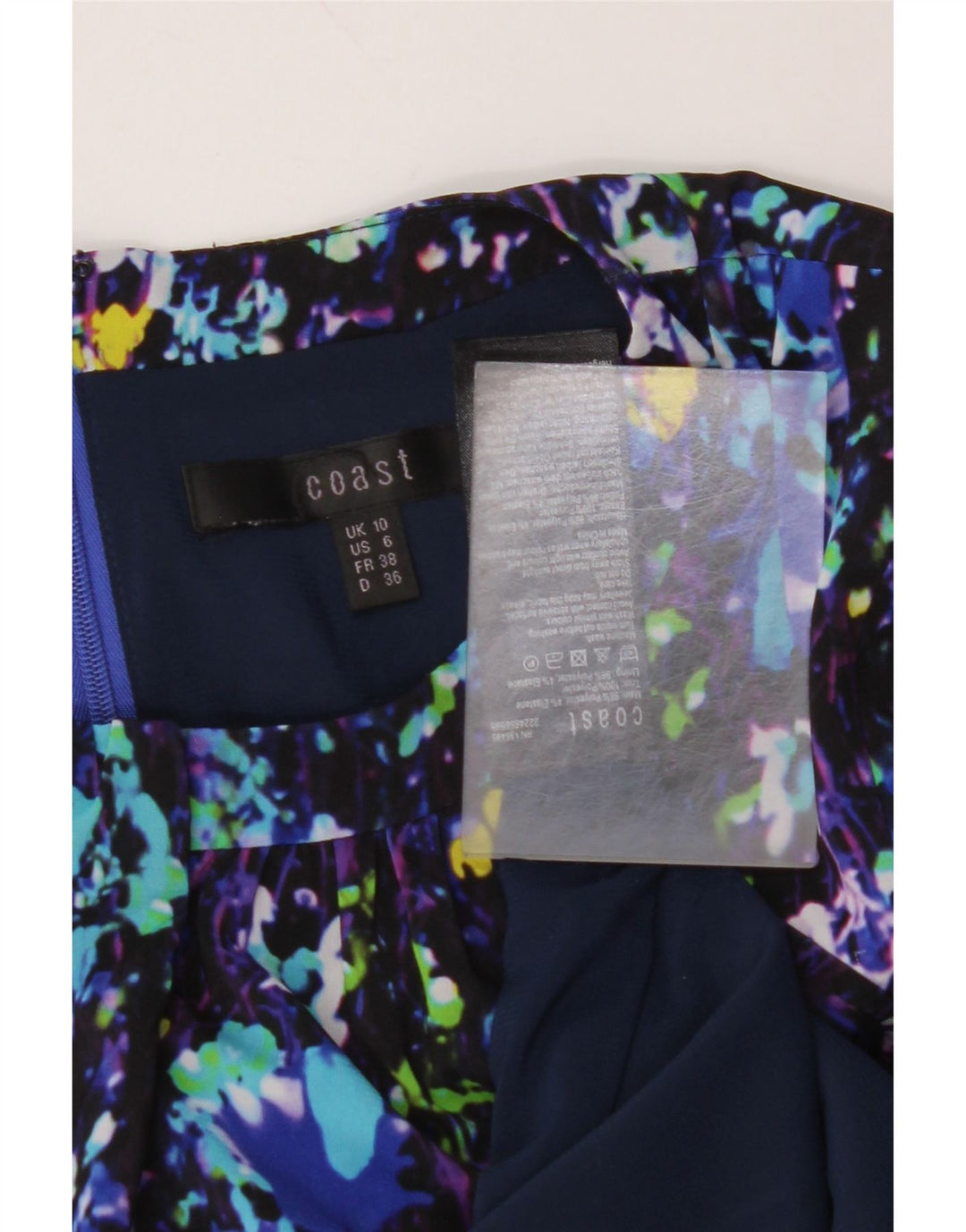 Женское платье-футляр COAST с абстрактным узором, Великобритания, 10 маленьких разноцветных цветов