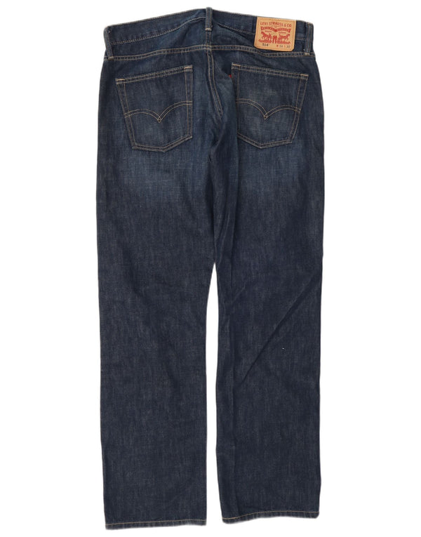 Мужские прямые джинсы Levi's 514 W34 L32 темно-синие, хлопок