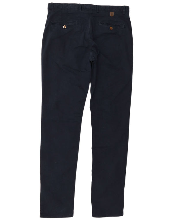 Мужские брюки-чиносы Massimo Dutti Slim Fit EU 44 Large W34 L33 Темно-синие