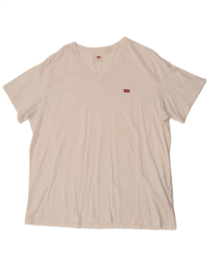 Мужская футболка Levi's 2XL, белый хлопок
