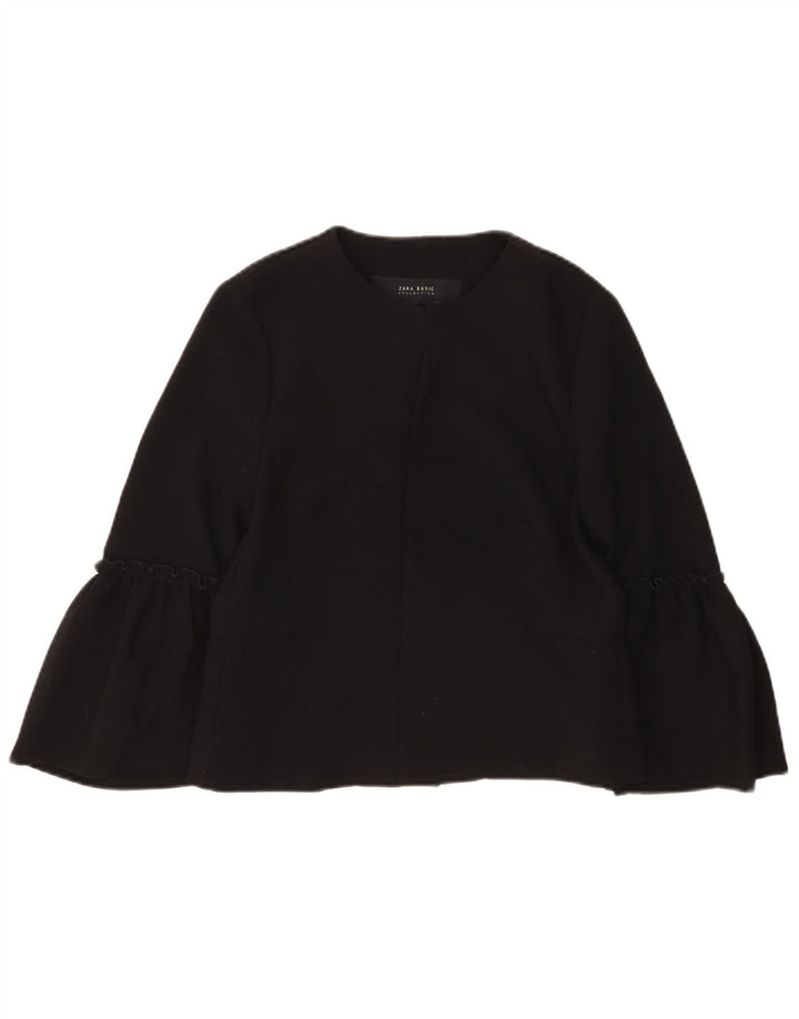 Женский кардиган с длинным рукавом Zara UK 12, средний черный