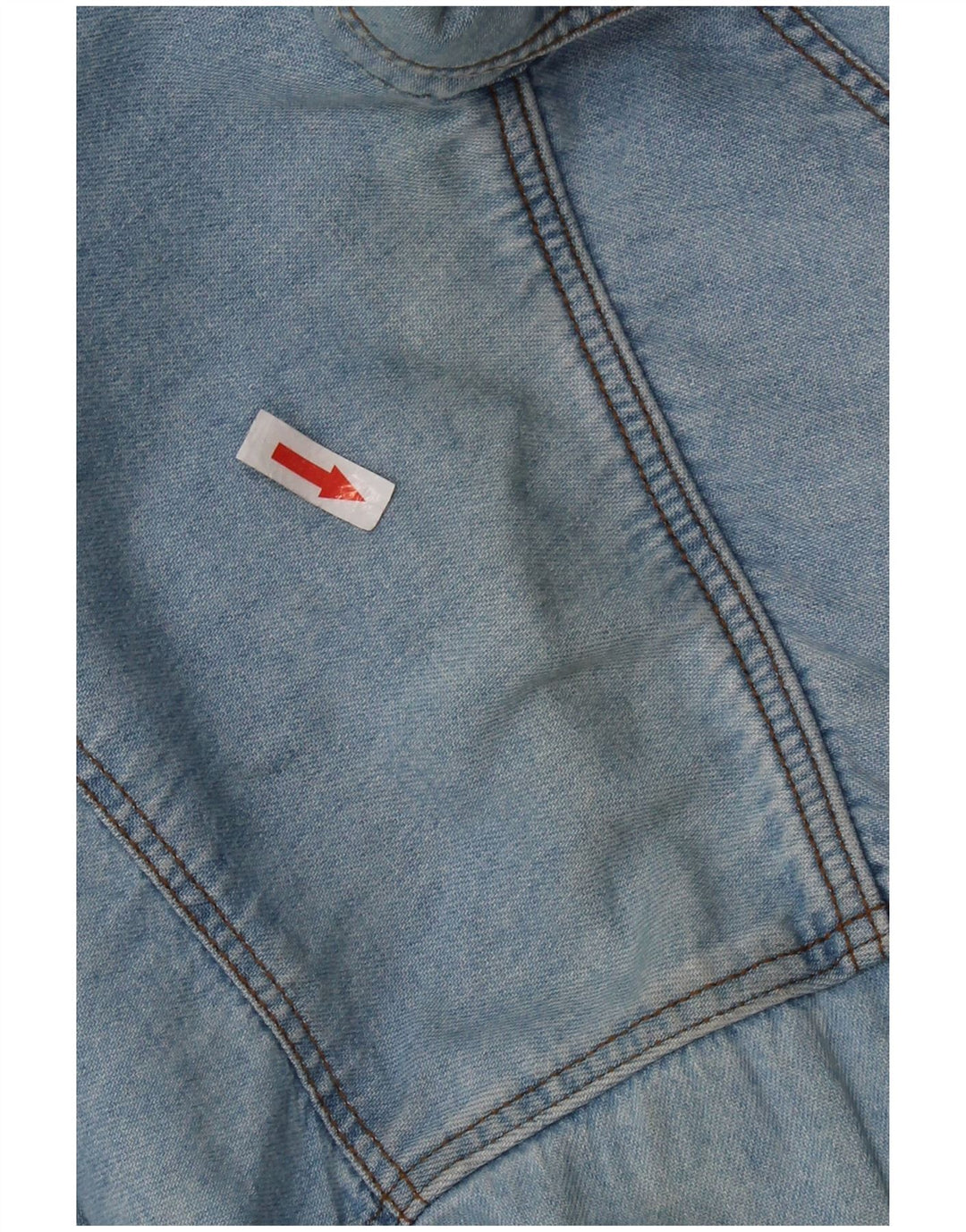 HOLIDAY Мужская джинсовая рубашка из хлопка среднего синего цвета