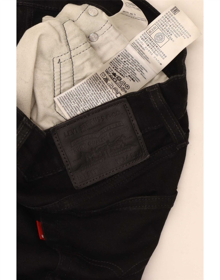 Levi's 511 Slim Jeans W34 L32, черный хлопок