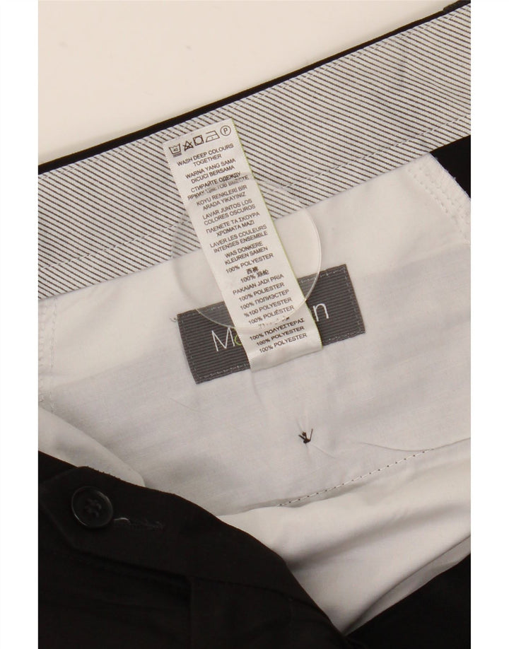 Мужские прямые брюки-чиносы Marks & Spencer W36 L31 черные из полиэстера