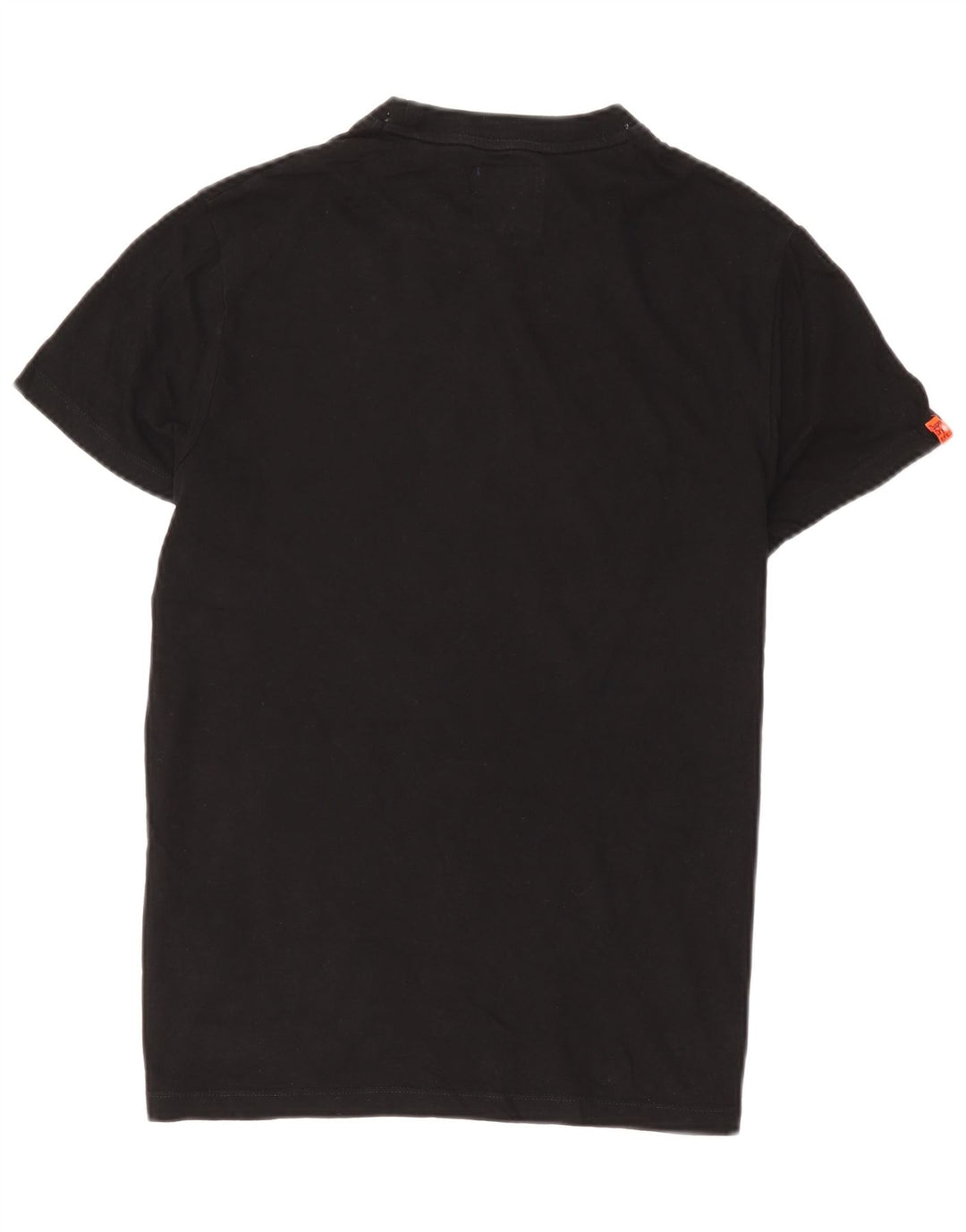 Мужская футболка Superdry Top из хлопка среднего размера, черная