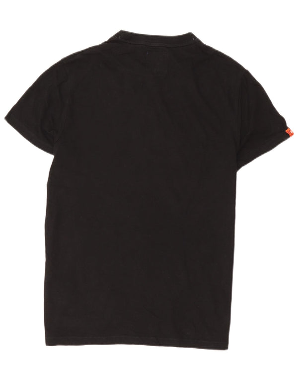 Мужская футболка Superdry Top из хлопка среднего размера, черная