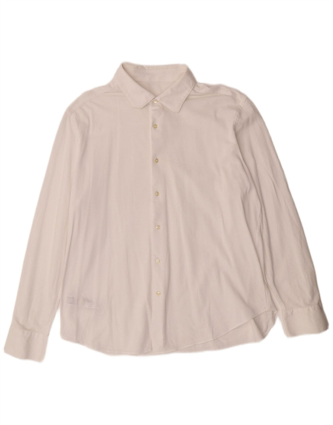 Мужская рубашка Massimo Dutti 2XL, белый хлопок