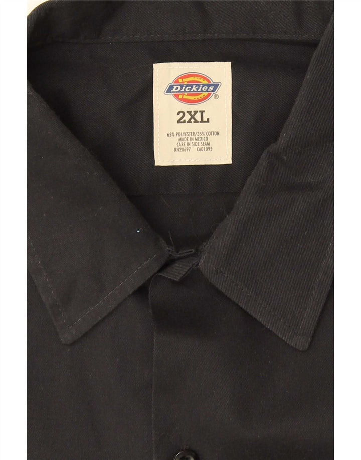 Мужская рубашка Dickies 2XL черная из полиэстера