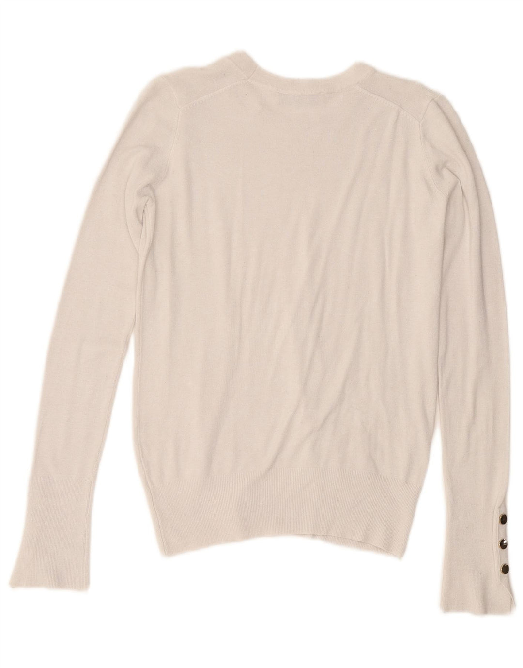Женский джемпер с круглым вырезом Zara UK 10, маленький белый
