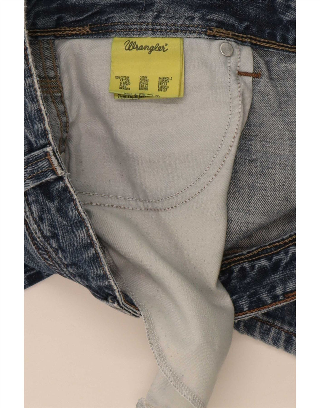 Мужские прямые джинсы Wrangler Clyde W36 L30, синий хлопок
