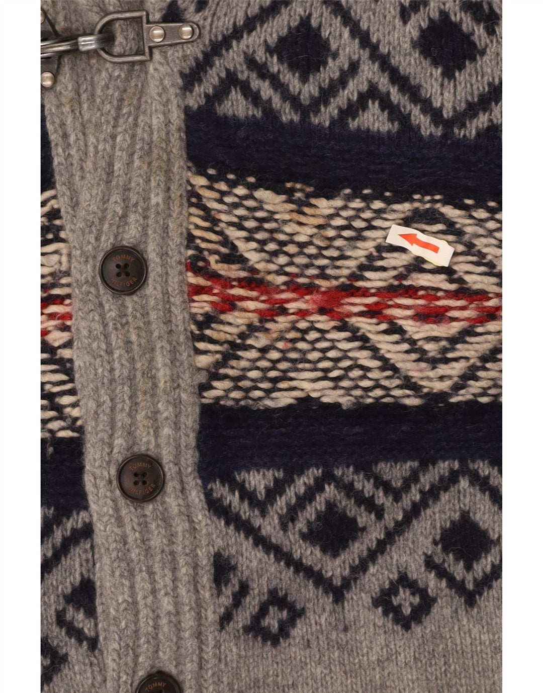 TOMMY HILFIGER Свитер-кардиган для мальчиков 15-16 лет Серый Fair Isle